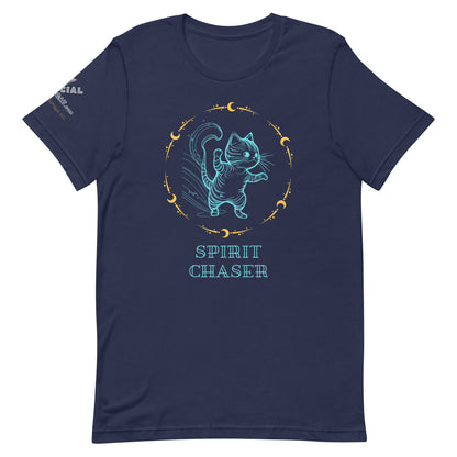 Spirit Chaser Unisex Tee - My Social Cat Bonafide Boutique LLCSpirit Chaser Unisex TeeT-shirtMy Social Cat Bonafide Boutique LLCNavyXSchasershirt