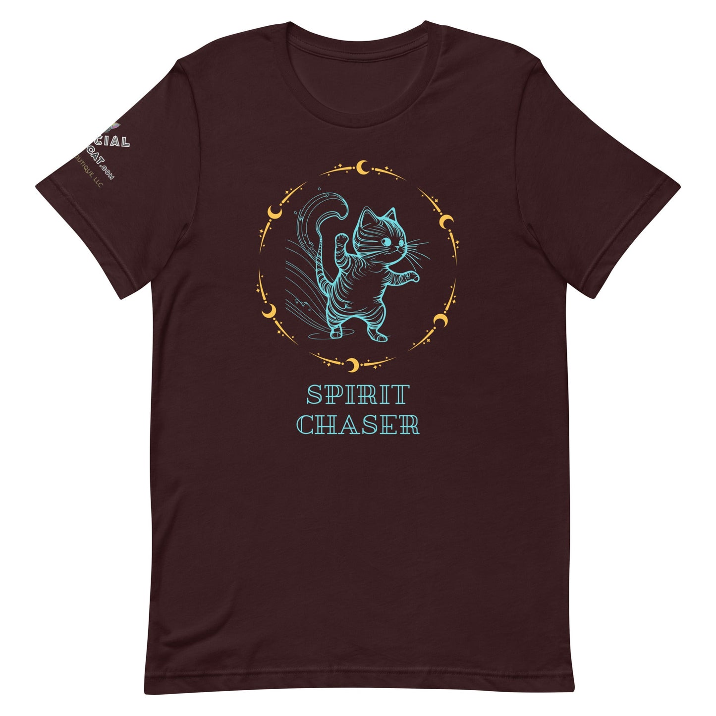 Spirit Chaser Unisex Tee - My Social Cat Bonafide Boutique LLCSpirit Chaser Unisex TeeT-shirtMy Social Cat Bonafide Boutique LLCOxblood BlackSchasershirt