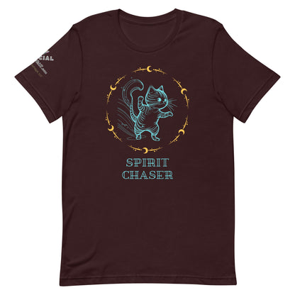 Spirit Chaser Unisex Tee - My Social Cat Bonafide Boutique LLCSpirit Chaser Unisex TeeT-shirtMy Social Cat Bonafide Boutique LLCOxblood BlackSchasershirt