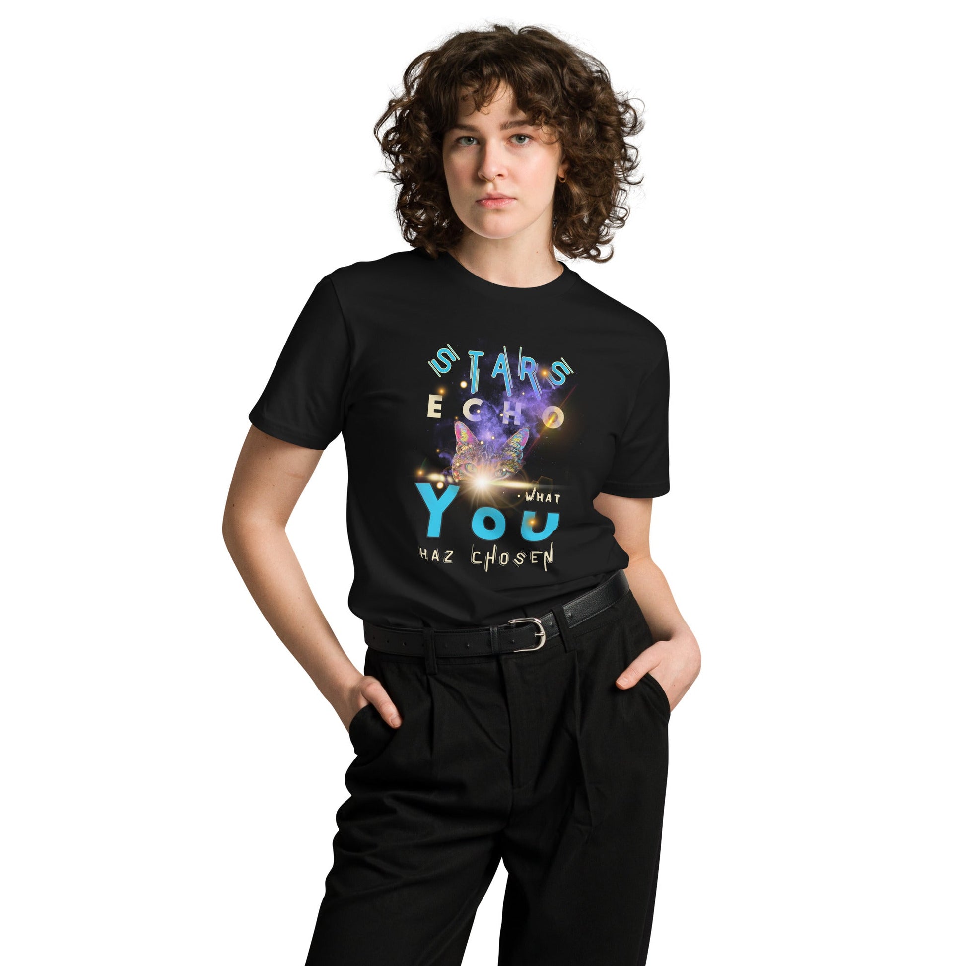 Stars Echo What You Haz Chosen Unisex Premium Tee - My Social Cat Bonafide Boutique LLCStars Echo What You Haz Chosen Unisex Premium TeeT-shirtMy Social Cat Bonafide Boutique LLCSchosenecho