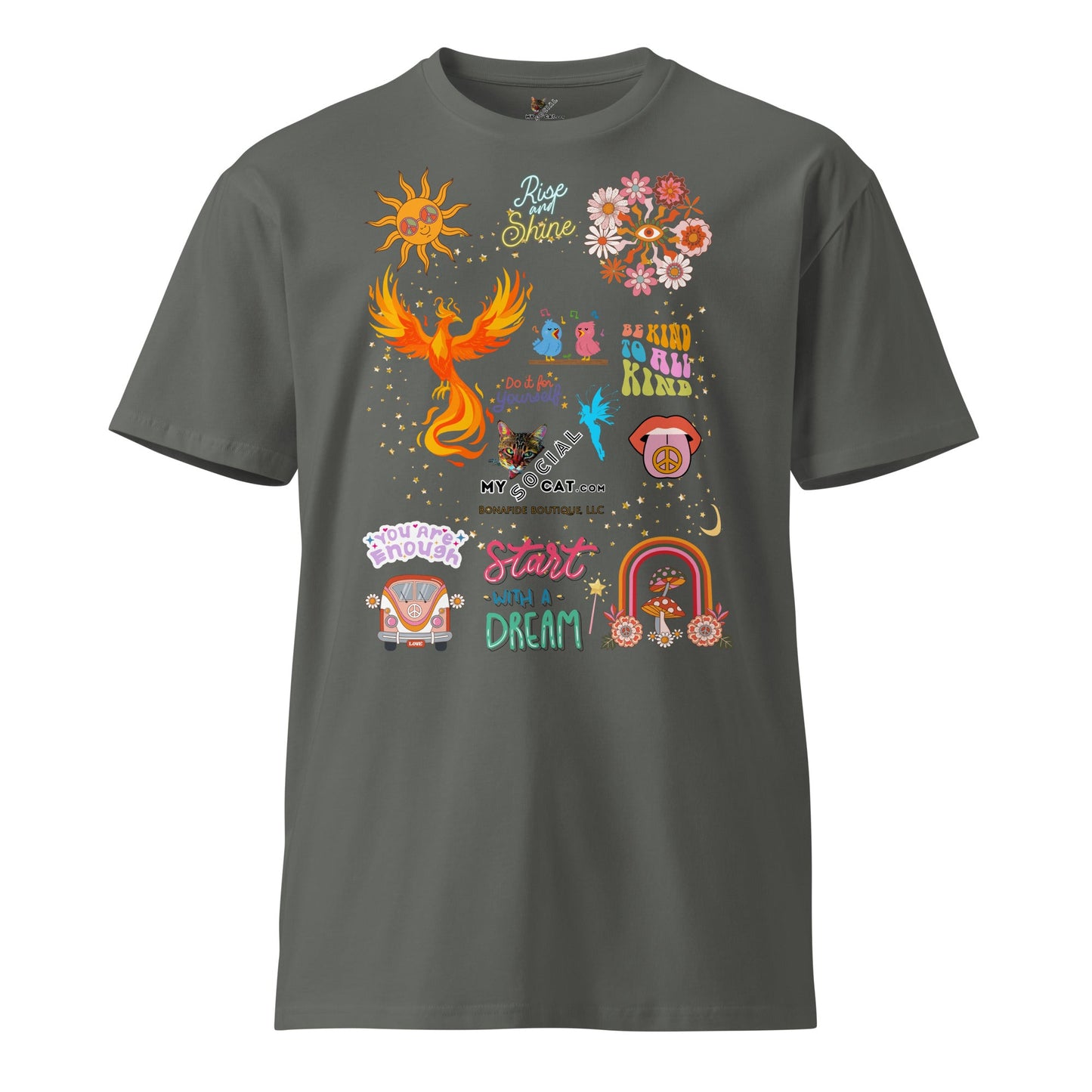 Start with a Dream Unisex Premium Tee - My Social Cat Bonafide Boutique LLCStart with a Dream Unisex Premium TeeT-shirtMy Social Cat Bonafide Boutique LLCCharcoalSauthenticcotton