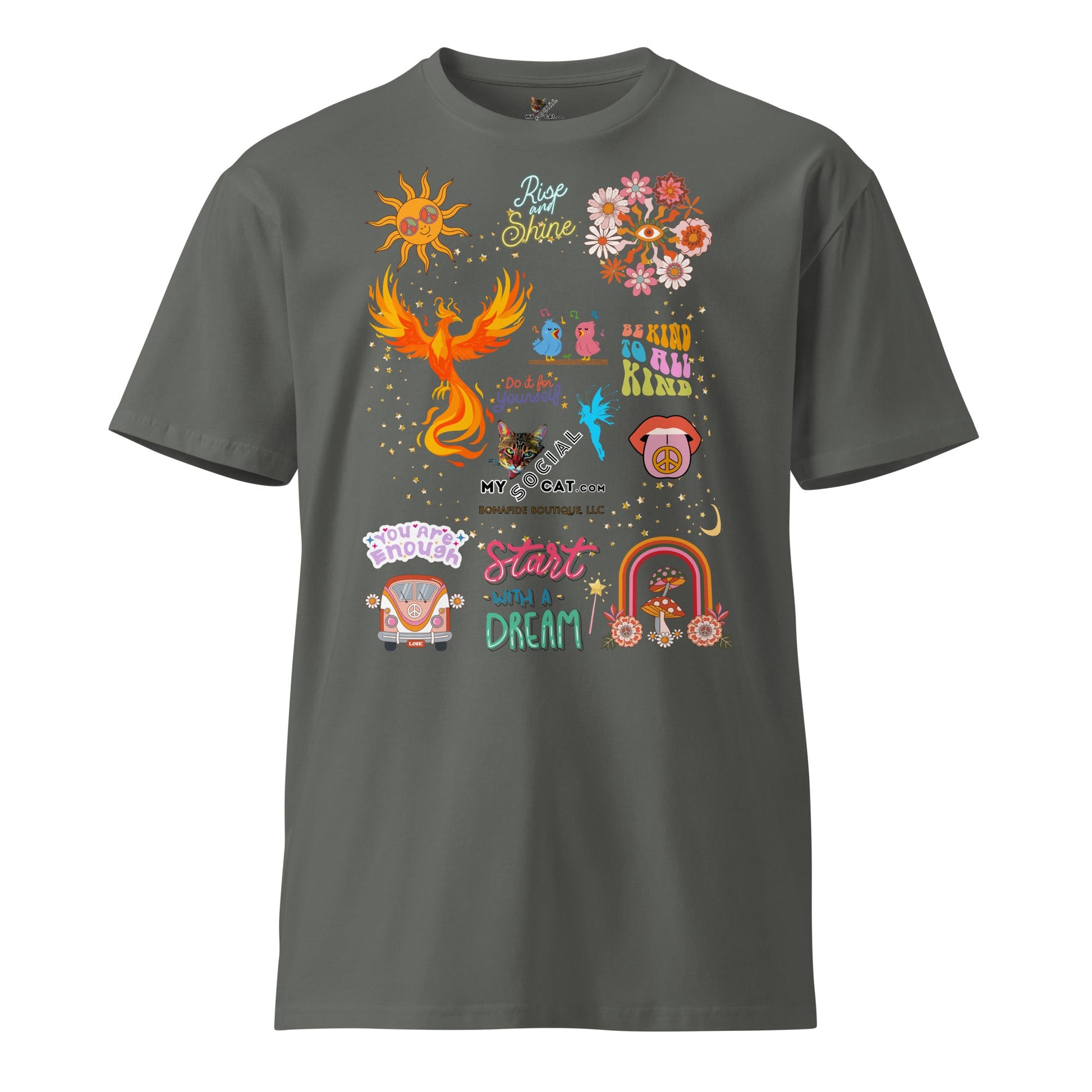 Start with a Dream Unisex Premium Tee - My Social Cat Bonafide Boutique LLCStart with a Dream Unisex Premium TeeT-shirtMy Social Cat Bonafide Boutique LLCCharcoalSauthenticcotton