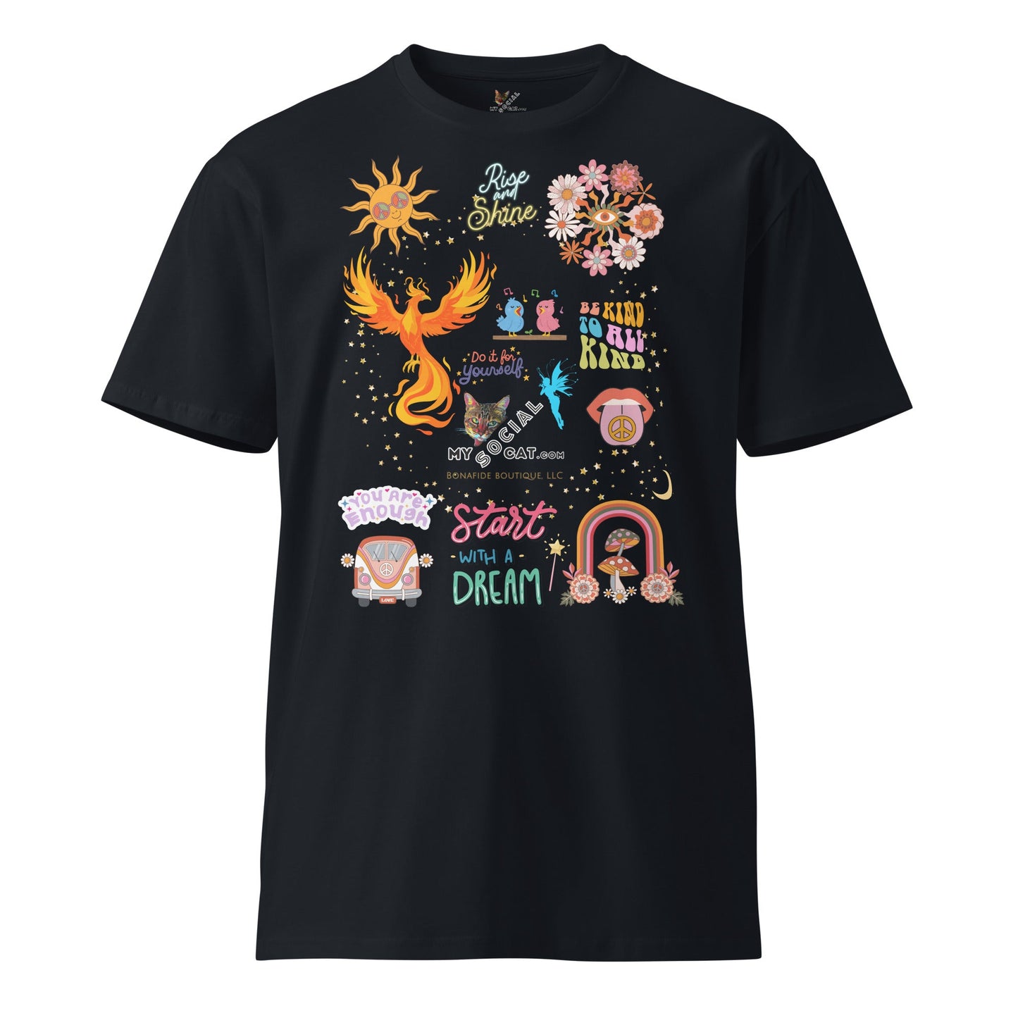 Start with a Dream Unisex Premium Tee - My Social Cat Bonafide Boutique LLCStart with a Dream Unisex Premium TeeT-shirtMy Social Cat Bonafide Boutique LLCNavySauthenticcotton