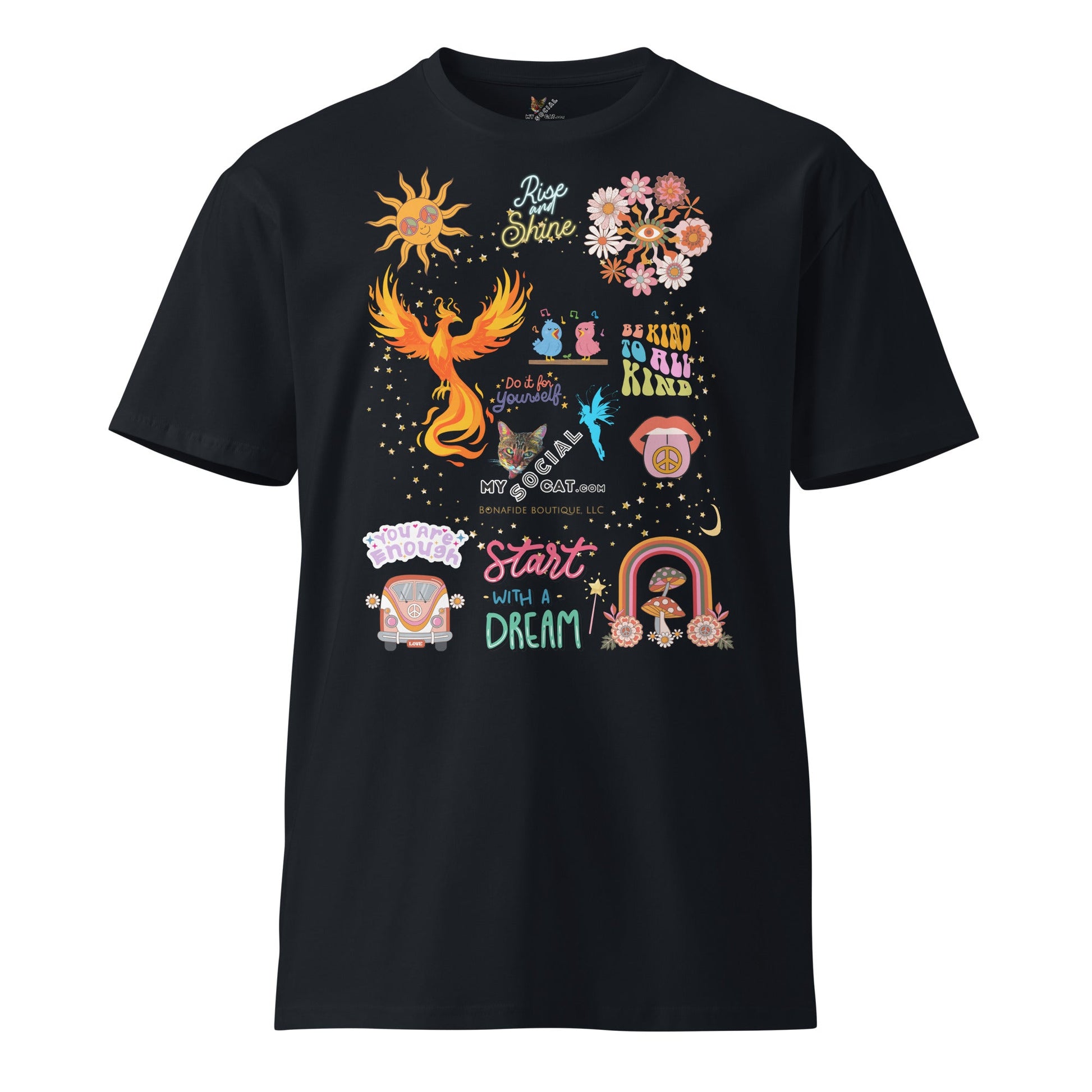 Start with a Dream Unisex Premium Tee - My Social Cat Bonafide Boutique LLCStart with a Dream Unisex Premium TeeT-shirtMy Social Cat Bonafide Boutique LLCNavySauthenticcotton