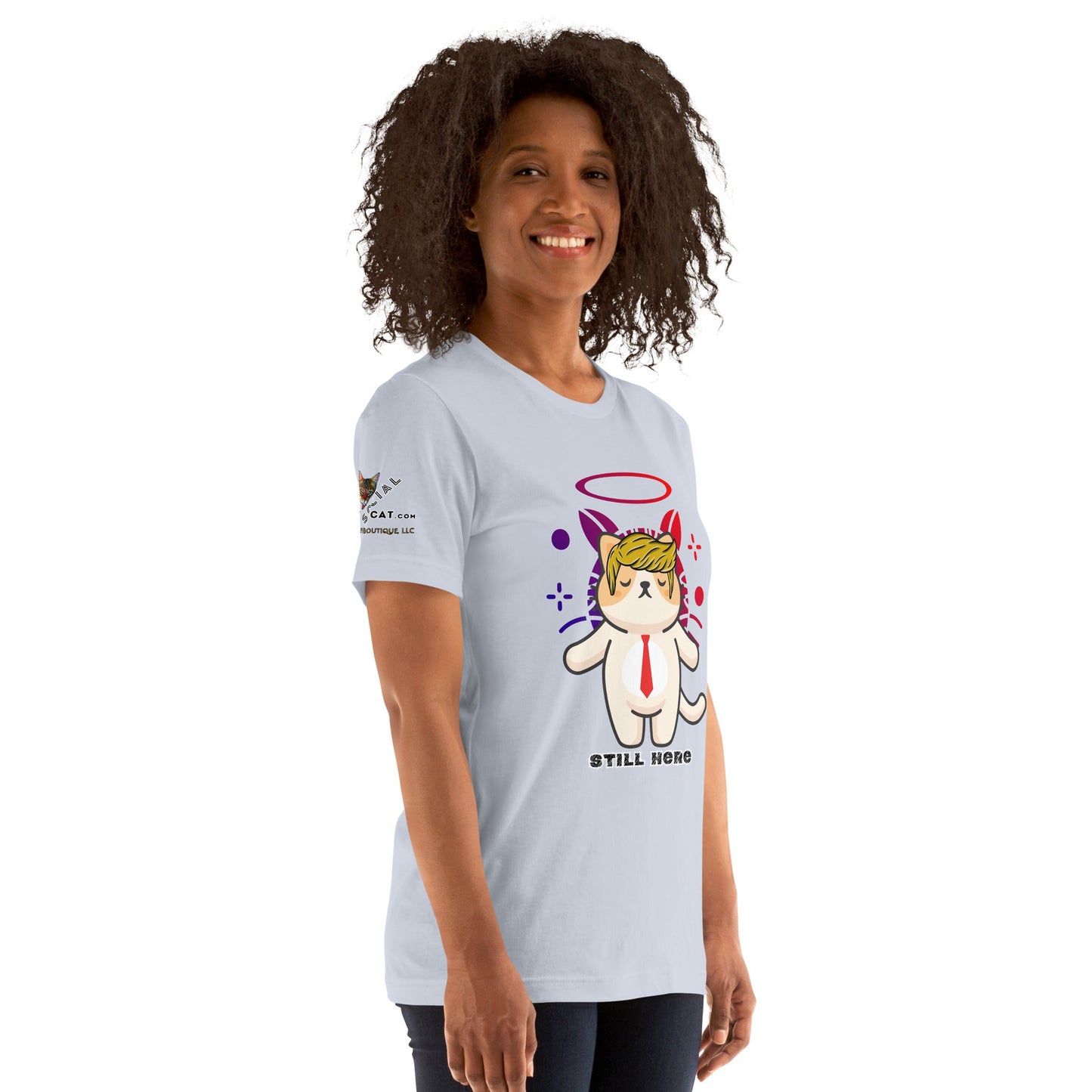 Still Here Unisex Tee - My Social Cat Bonafide Boutique LLCStill Here Unisex TeeT - shirtMy Social Cat Bonafide Boutique LLCBlackXSbellahere