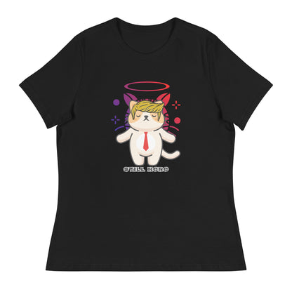 Still Here Women's Relaxed Tee - My Social Cat Bonafide Boutique LLCStill Here Women's Relaxed TeeT - shirtMy Social Cat Bonafide Boutique LLCBlackSherestill
