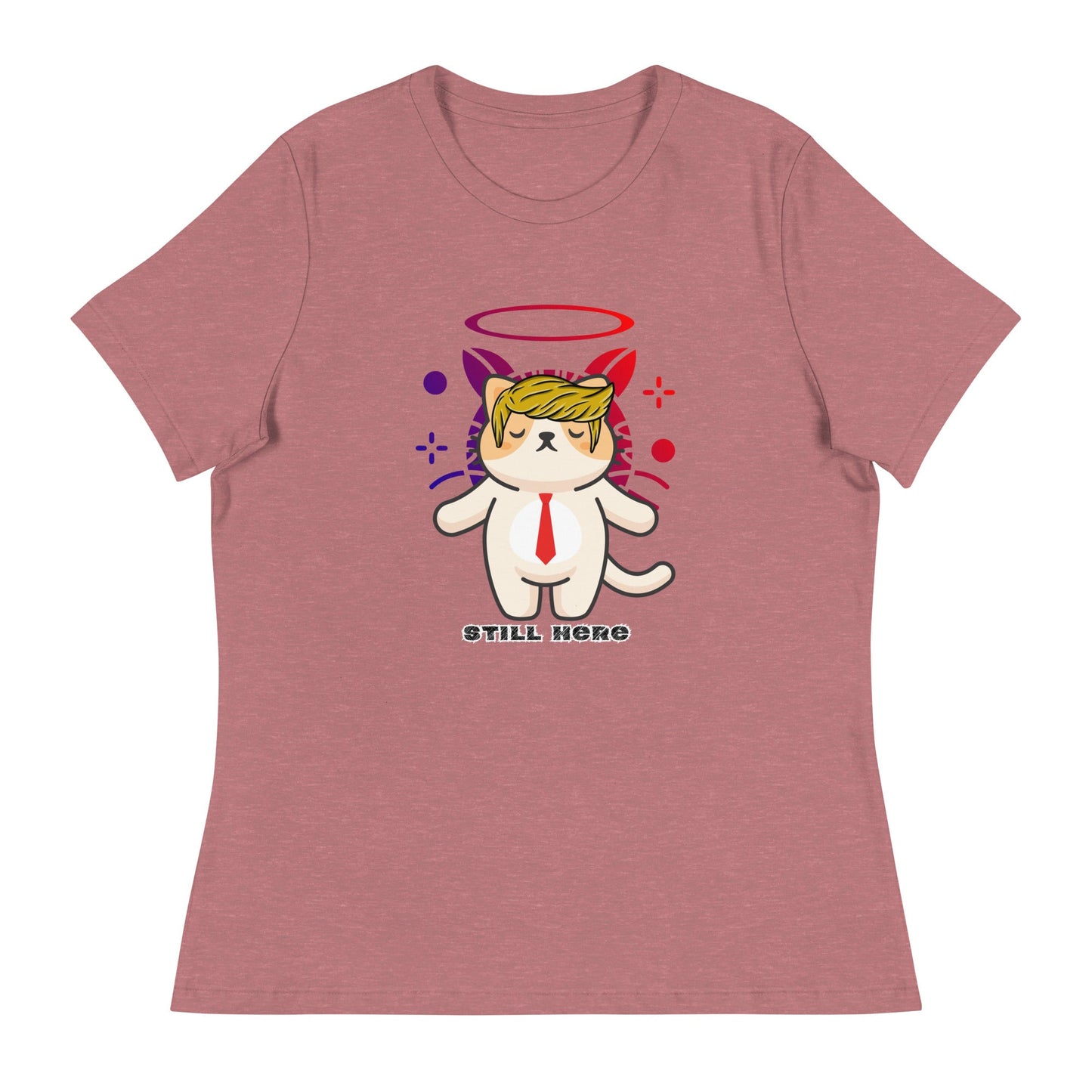 Still Here Women's Relaxed Tee - My Social Cat Bonafide Boutique LLCStill Here Women's Relaxed TeeT - shirtMy Social Cat Bonafide Boutique LLCHeather MauveSherestill