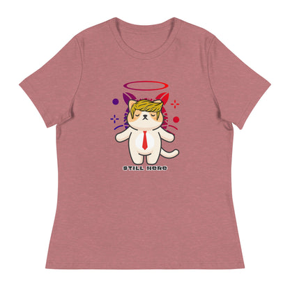 Still Here Women's Relaxed Tee - My Social Cat Bonafide Boutique LLCStill Here Women's Relaxed TeeT - shirtMy Social Cat Bonafide Boutique LLCHeather MauveSherestill