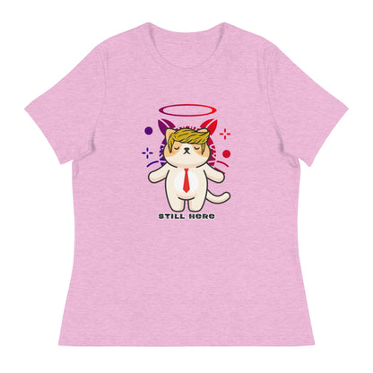 Still Here Women's Relaxed Tee - My Social Cat Bonafide Boutique LLCStill Here Women's Relaxed TeeT - shirtMy Social Cat Bonafide Boutique LLCHeather Prism LilacSherestill
