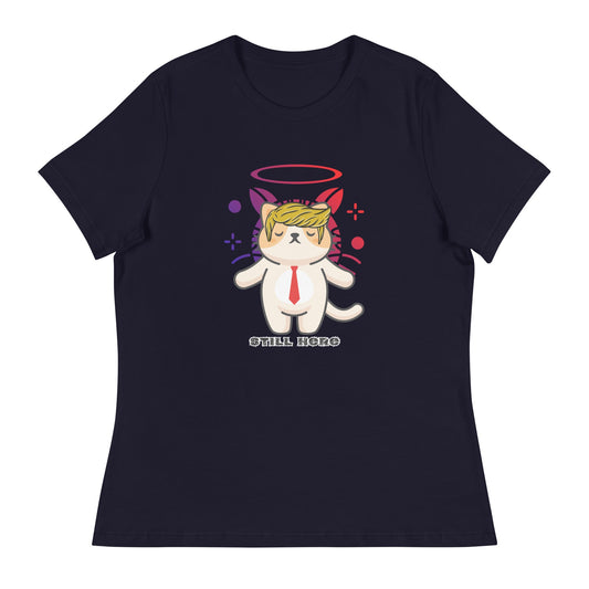 Still Here Women's Relaxed Tee - My Social Cat Bonafide Boutique LLCStill Here Women's Relaxed TeeT - shirtMy Social Cat Bonafide Boutique LLCNavySherestill