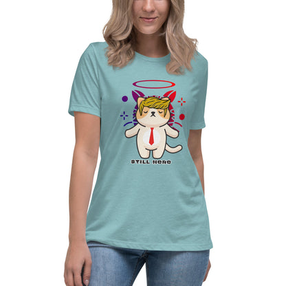 Still Here Women's Relaxed Tee - My Social Cat Bonafide Boutique LLCStill Here Women's Relaxed TeeT - shirtMy Social Cat Bonafide Boutique LLCNavySherestill