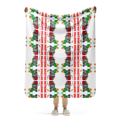 I Regret Nothing Mosaic Sherpa blanket