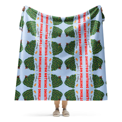 Regret Nothing Mosaic Sherpa Blanket