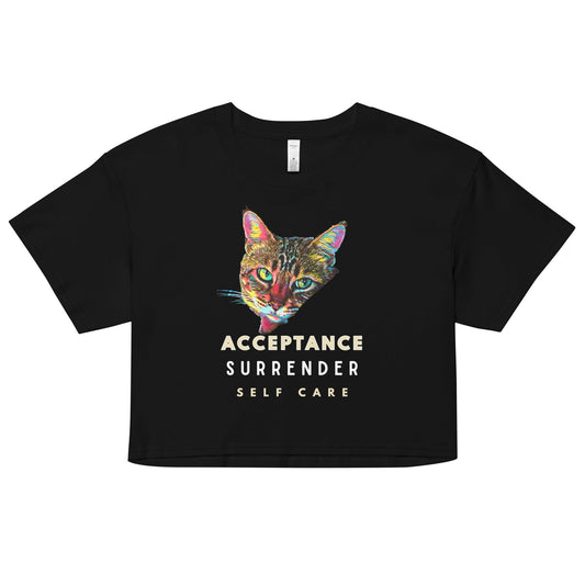 Surrender Women’s Crop Top - My Social Cat Bonafide Boutique LLCSurrender Women’s Crop Topcrop topMy Social Cat Bonafide Boutique LLCBlackXScatshirt