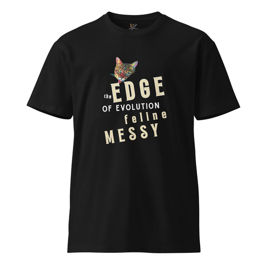 The Edge of Evolution Feline Messy Unisex Premium Tee - My Social Cat Bonafide Boutique LLCThe Edge of Evolution Feline Messy Unisex Premium TeeT-shirtMy Social Cat Bonafide Boutique LLCBlackScatedge