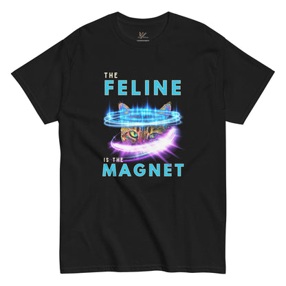 The Feline is the Magnet Unisex Classic Tee - My Social Cat Bonafide Boutique LLCThe Feline is the Magnet Unisex Classic TeeT-shirtMy Social Cat Bonafide Boutique LLCBlackMclassicfeeling