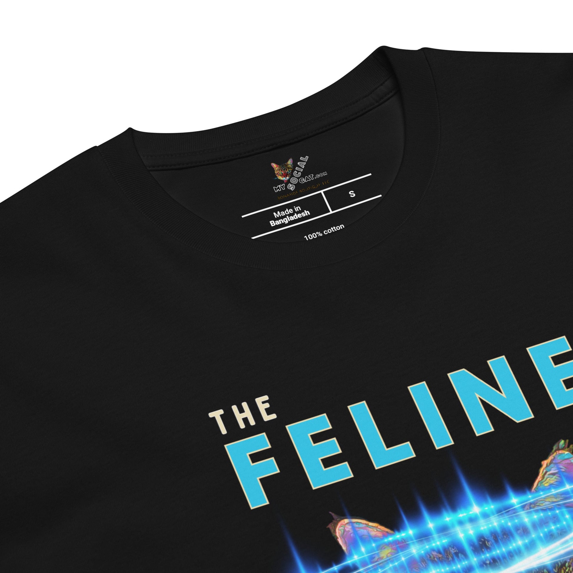 The Feline is the Magnet Unisex Premium Tee - My Social Cat Bonafide Boutique LLCThe Feline is the Magnet Unisex Premium TeeT-shirtMy Social Cat Bonafide Boutique LLCBlackMfeelingfeline