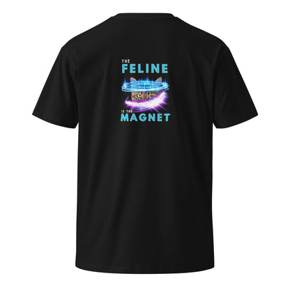 The Feline is the Magnet Unisex Premium Tee - My Social Cat Bonafide Boutique LLCThe Feline is the Magnet Unisex Premium TeeT-shirtMy Social Cat Bonafide Boutique LLCBlackMfeelingfeline