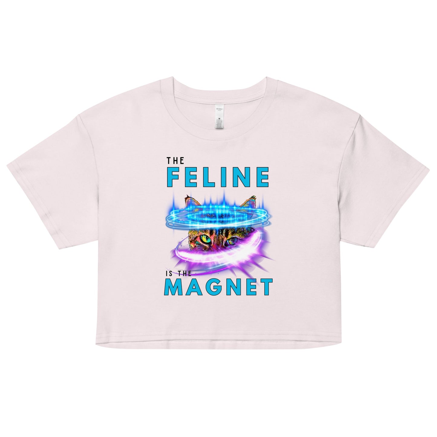 The Feline is the Magnet Women’s Crop Top - My Social Cat Bonafide Boutique LLCThe Feline is the Magnet Women’s Crop TopT-shirtMy Social Cat Bonafide Boutique LLCOrchidXScropfeeling