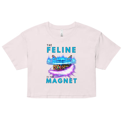 The Feline is the Magnet Women’s Crop Top - My Social Cat Bonafide Boutique LLCThe Feline is the Magnet Women’s Crop TopT-shirtMy Social Cat Bonafide Boutique LLCOrchidXScropfeeling