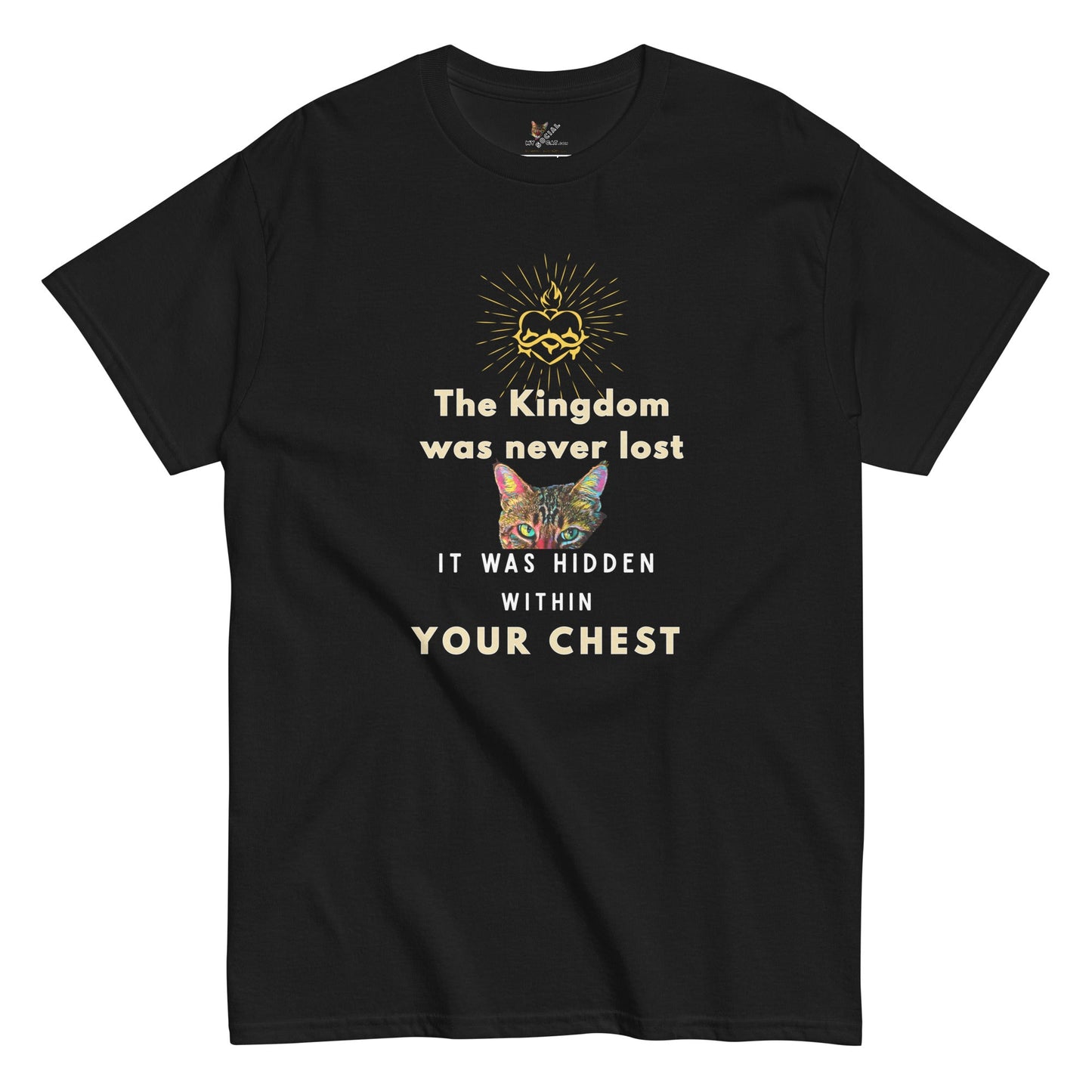 The Kingdom is Hidden Within Your Chest Unisex Classic Tee - My Social Cat Bonafide Boutique LLCThe Kingdom is Hidden Within Your Chest Unisex Classic TeeT-shirtMy Social Cat Bonafide Boutique LLCBlackScatchest