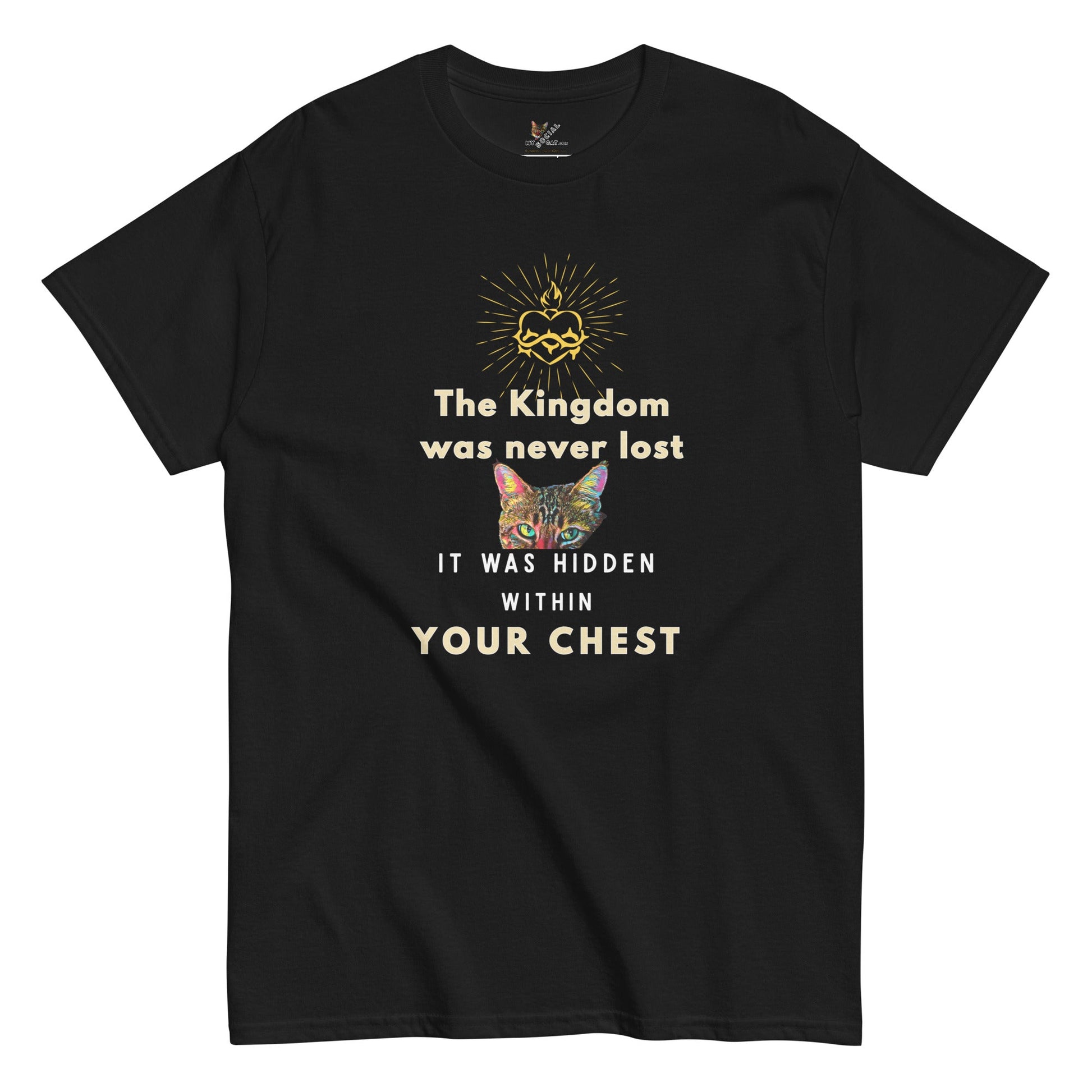 The Kingdom is Hidden Within Your Chest Unisex Classic Tee - My Social Cat Bonafide Boutique LLCThe Kingdom is Hidden Within Your Chest Unisex Classic TeeT-shirtMy Social Cat Bonafide Boutique LLCBlackScatchest
