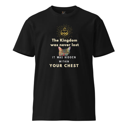 The Kingdom is Hidden within your Chest Unisex Premium Tee - My Social Cat Bonafide Boutique LLCThe Kingdom is Hidden within your Chest Unisex Premium TeeT-shirtMy Social Cat Bonafide Boutique LLCBlackScatchest