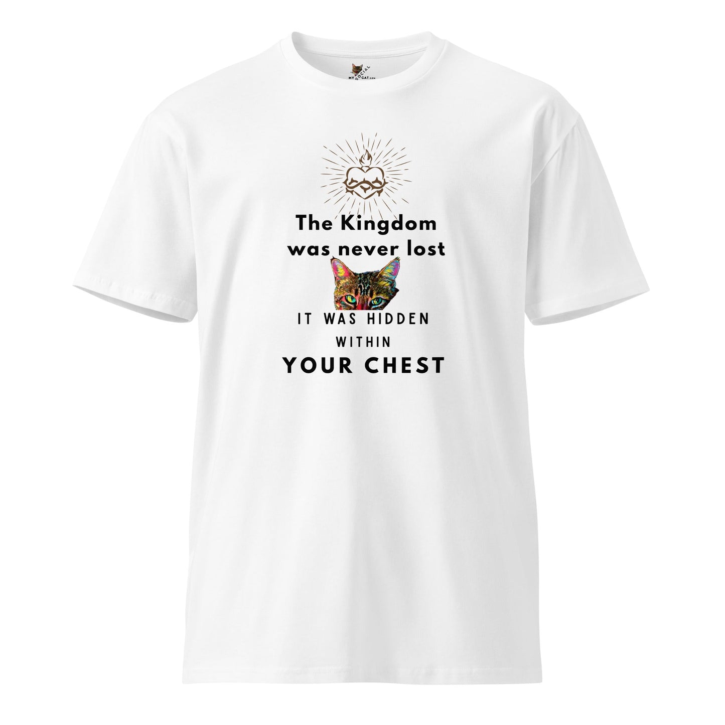 The Kingdom is Hidden within your Chest Unisex Premium Tee - My Social Cat Bonafide Boutique LLCThe Kingdom is Hidden within your Chest Unisex Premium TeeT-shirtMy Social Cat Bonafide Boutique LLCWhiteScatchest