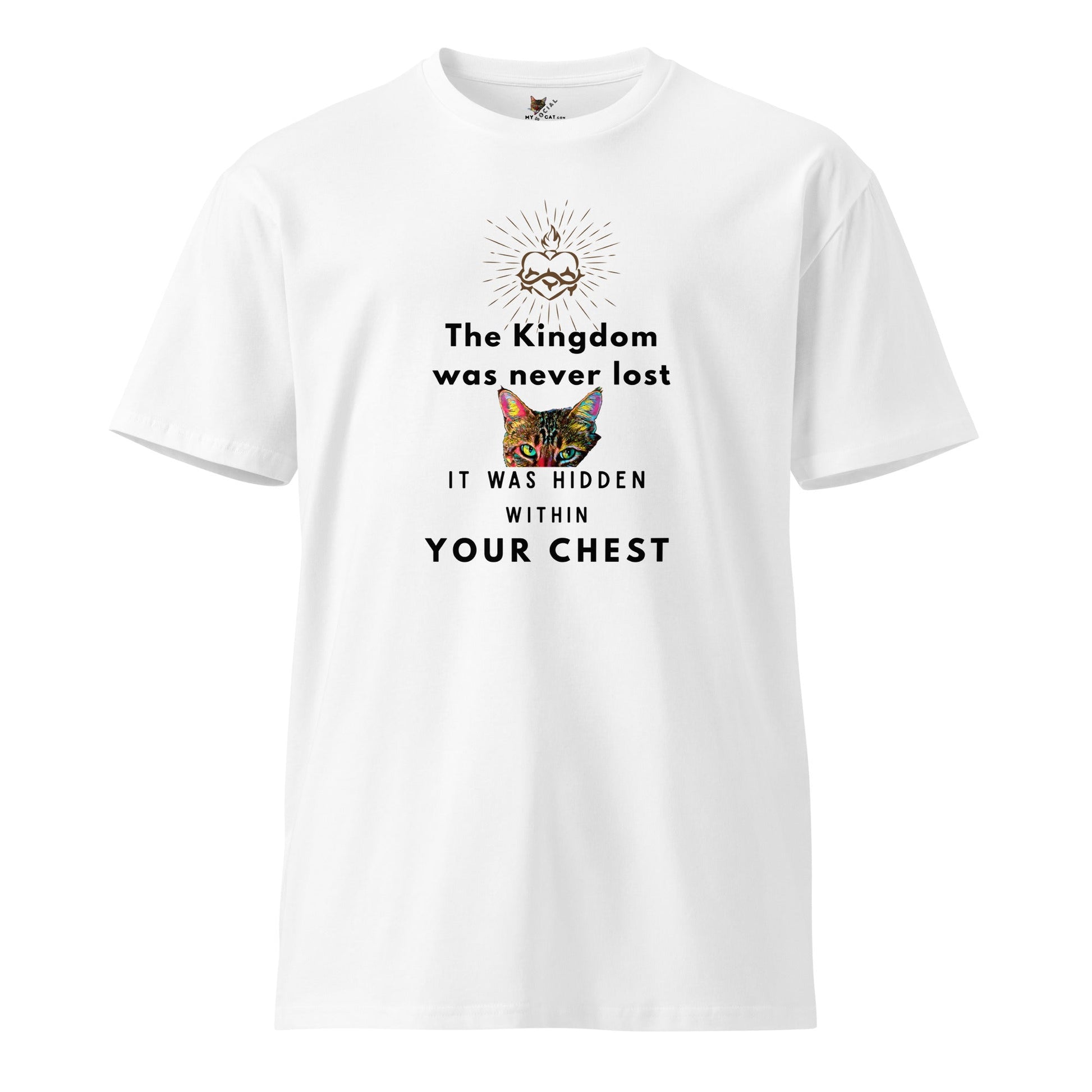 The Kingdom is Hidden within your Chest Unisex Premium Tee - My Social Cat Bonafide Boutique LLCThe Kingdom is Hidden within your Chest Unisex Premium TeeT-shirtMy Social Cat Bonafide Boutique LLCWhiteScatchest