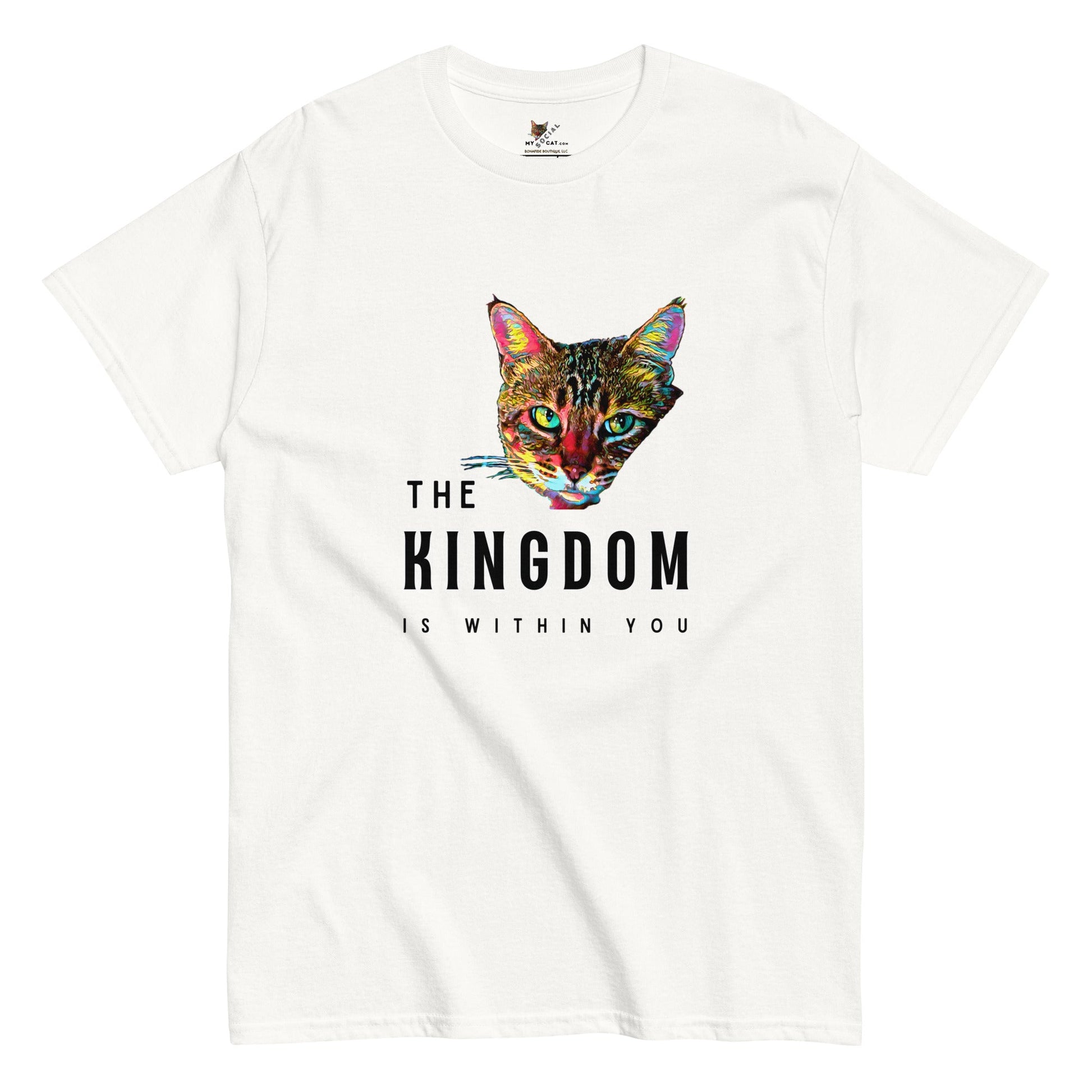 The Kingdom is Within You Unisex Classic Tee - My Social Cat Bonafide Boutique LLCThe Kingdom is Within You Unisex Classic TeeT-shirtMy Social Cat Bonafide Boutique LLCWhiteScatkingdom
