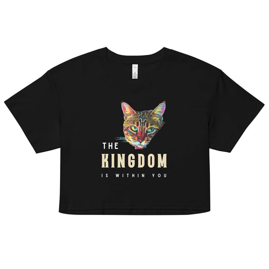 The Kingdom is Within You Women’s Crop Top - My Social Cat Bonafide Boutique LLCThe Kingdom is Within You Women’s Crop Topcrop topMy Social Cat Bonafide Boutique LLCBlackXScatkingdom
