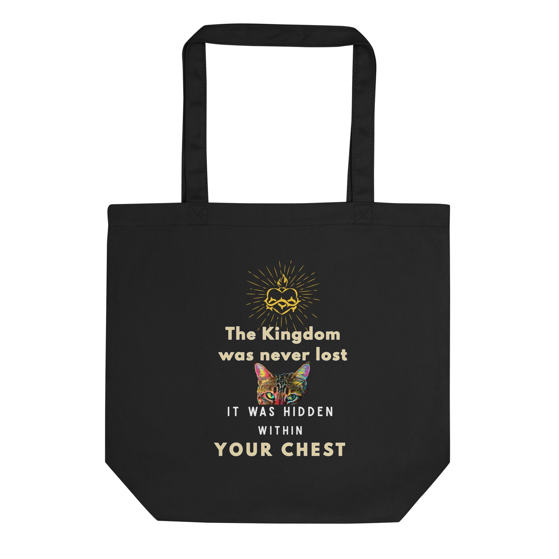 The Kingdom Was Never Lost Eco Organic Cotton Tote Bag - My Social Cat Bonafide Boutique LLC  
