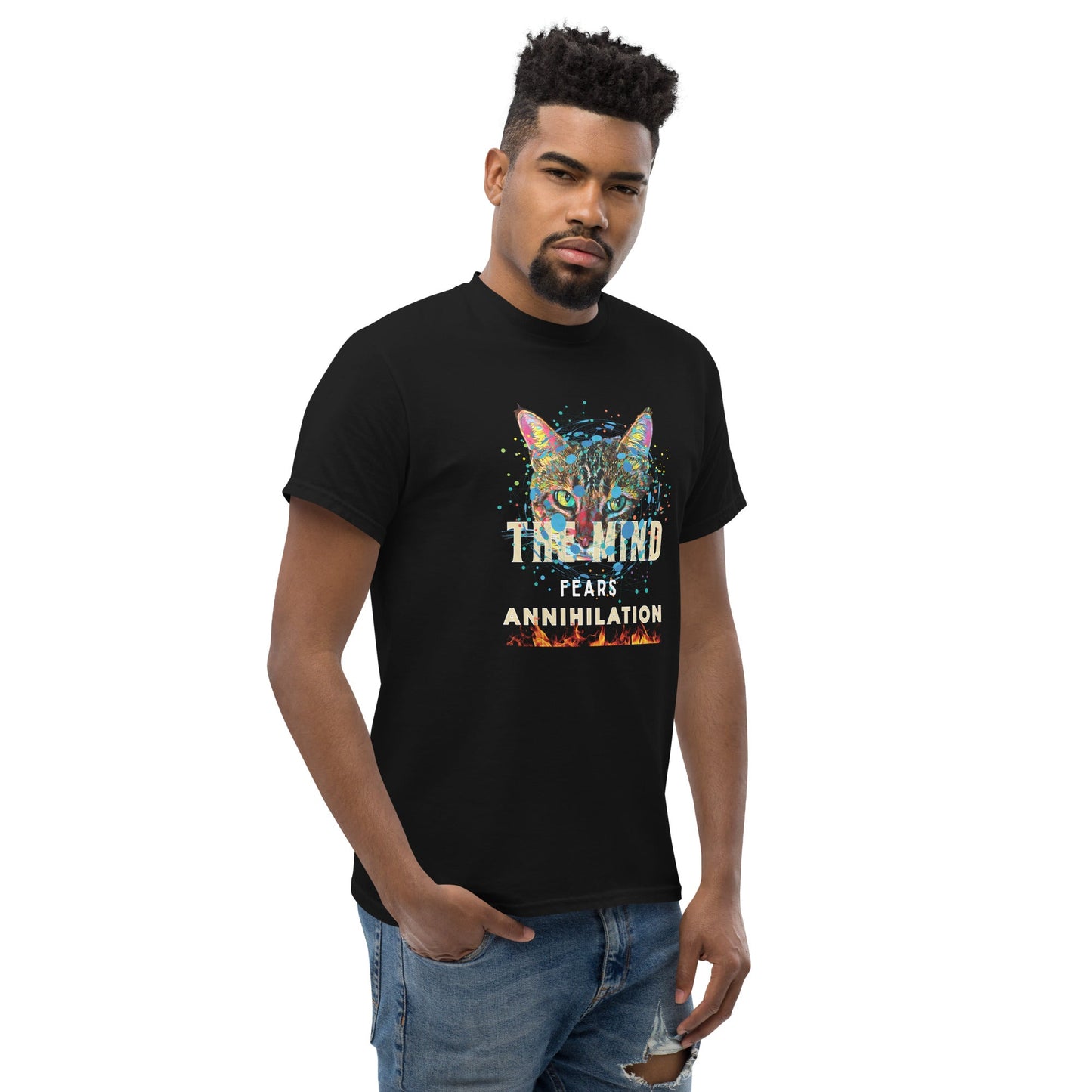 The Mind Fears Annihilation Unisex Classic Tee - My Social Cat Bonafide Boutique LLCThe Mind Fears Annihilation Unisex Classic TeeT-shirtMy Social Cat Bonafide Boutique LLCSannihilationcat