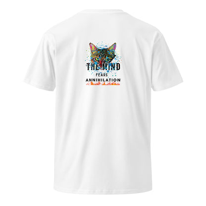 The Mind Fears Annihilation Unisex Premium Tee - My Social Cat Bonafide Boutique LLCThe Mind Fears Annihilation Unisex Premium TeeT-shirtMy Social Cat Bonafide Boutique LLCWhiteSannihilationcat