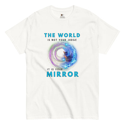 The World Is Your Mirror Unisex Classic Tee - My Social Cat Bonafide Boutique LLCThe World Is Your Mirror Unisex Classic TeeT-shirtMy Social Cat Bonafide Boutique LLCWhiteSclassicmirror