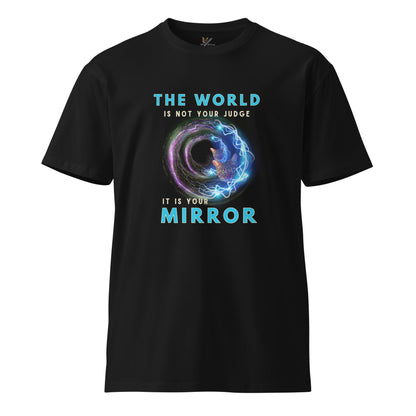 The World is Your Mirror Unisex Premium tee - My Social Cat Bonafide Boutique LLCThe World is Your Mirror Unisex Premium teeT-shirtMy Social Cat Bonafide Boutique LLCSmirrorpremium