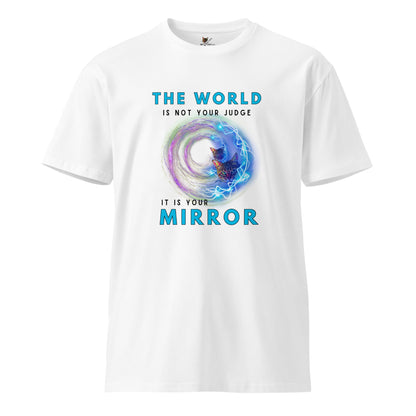 The World is Your Mirror Unisex Premium tee - My Social Cat Bonafide Boutique LLCThe World is Your Mirror Unisex Premium teeT-shirtMy Social Cat Bonafide Boutique LLCWhiteSmirrorpremium