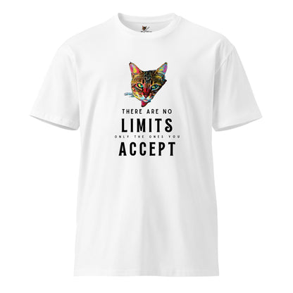 There Are No Limits Unisex Premium Tee - My Social Cat Bonafide Boutique LLCThere Are No Limits Unisex Premium TeeT-shirtMy Social Cat Bonafide Boutique LLCWhiteScatlimits