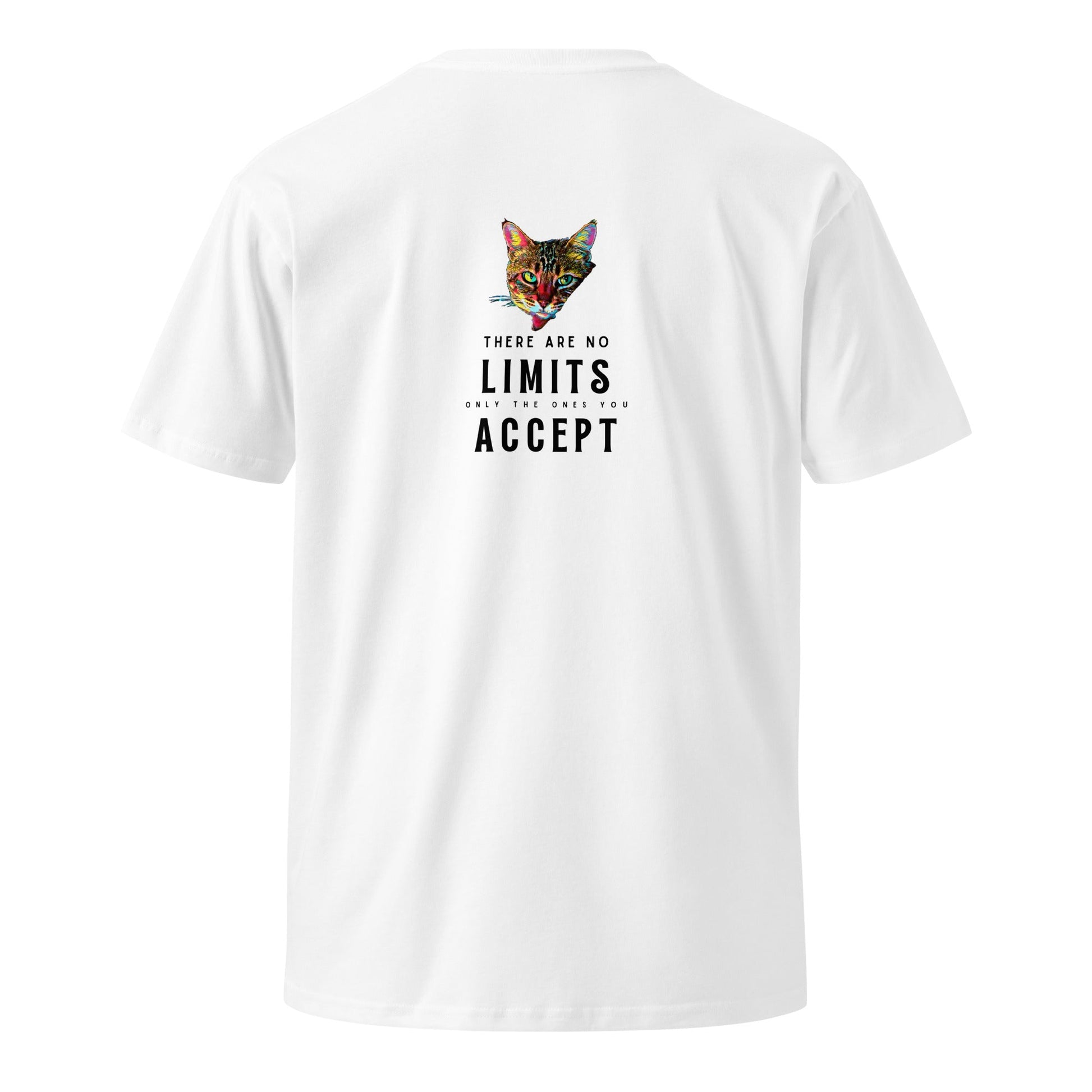 There Are No Limits Unisex Premium Tee - My Social Cat Bonafide Boutique LLCThere Are No Limits Unisex Premium TeeT-shirtMy Social Cat Bonafide Boutique LLCWhiteScatlimits