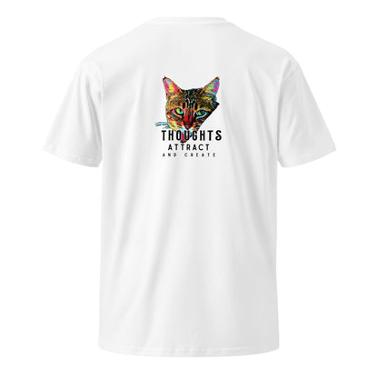 Thoughts Attract and Create Unisex Premium Tee - My Social Cat Bonafide Boutique LLCThoughts Attract and Create Unisex Premium TeeT-shirtMy Social Cat Bonafide Boutique LLCWhiteScatcreate
