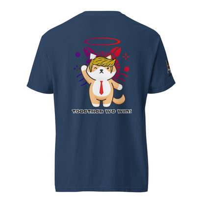 Together We Win Unisex Comfort Colors Heavyweight Tee - My Social Cat Bonafide Boutique LLC