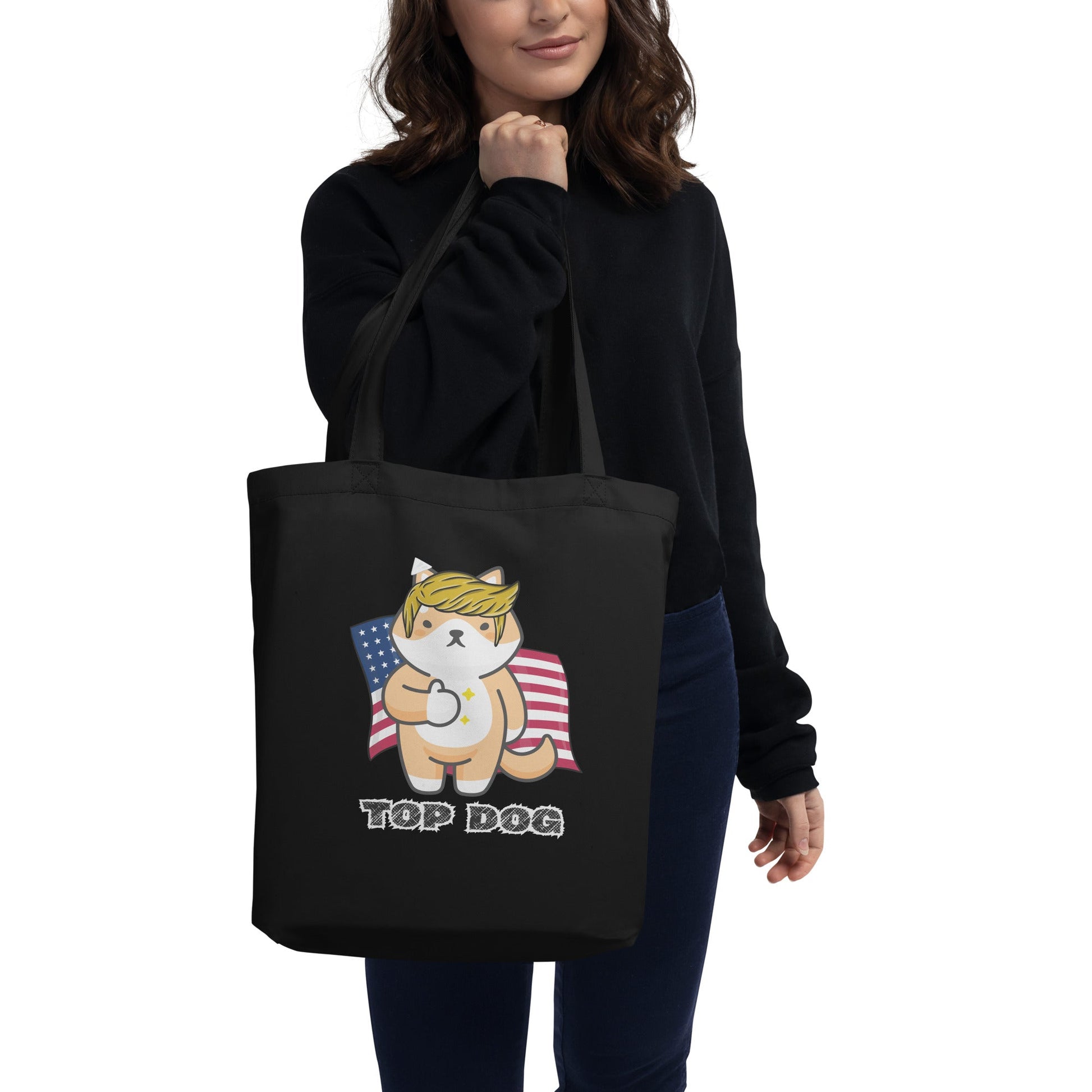 Top Dog Eco Tote Bag - My Social Cat Bonafide Boutique LLCTop Dog Eco Tote BagtoteMy Social Cat Bonafide Boutique LLCbagdog