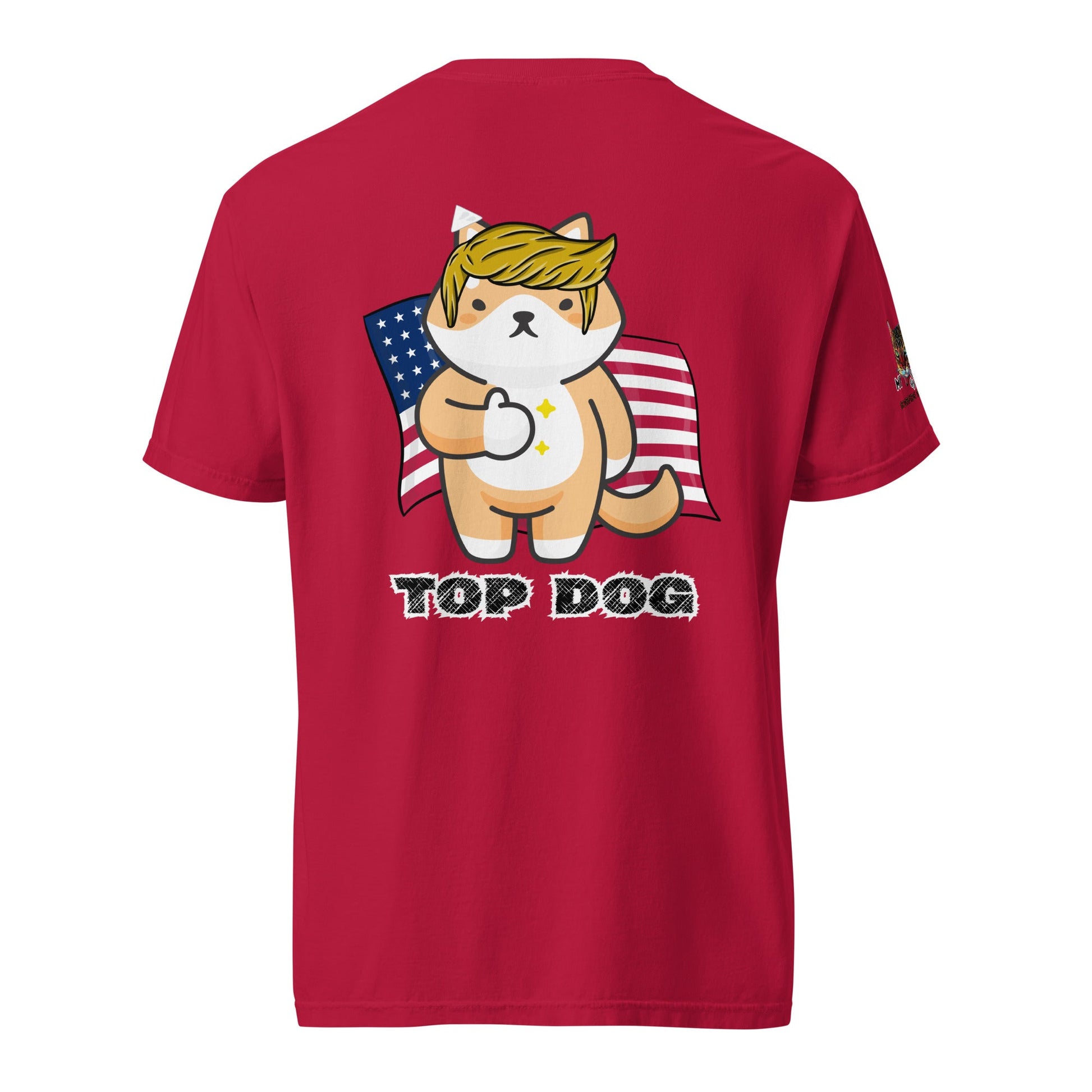 Top Dog Unisex Comfort Colors Heavyweight Tee - My Social Cat Bonafide Boutique LLCTop Dog Unisex Comfort Colors Heavyweight TeeT - shirtMy Social Cat Bonafide Boutique LLCRedSbackdog