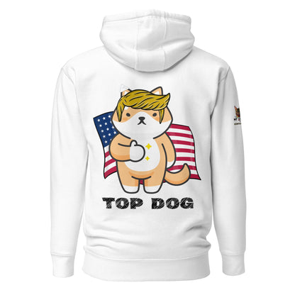 Top Dog Unisex Cozy Hoodie - My Social Cat Bonafide Boutique LLCTop Dog Unisex Cozy HoodieHooded sweatshirtMy Social Cat Bonafide Boutique LLCWhiteSdoghoodie