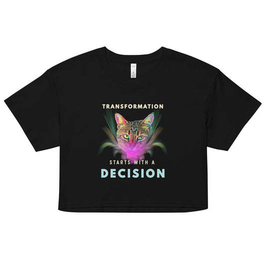 Transformation Women’s crop top - My Social Cat Bonafide Boutique LLCTransformation Women’s crop topcrop topMy Social Cat Bonafide Boutique LLCXScropdecision