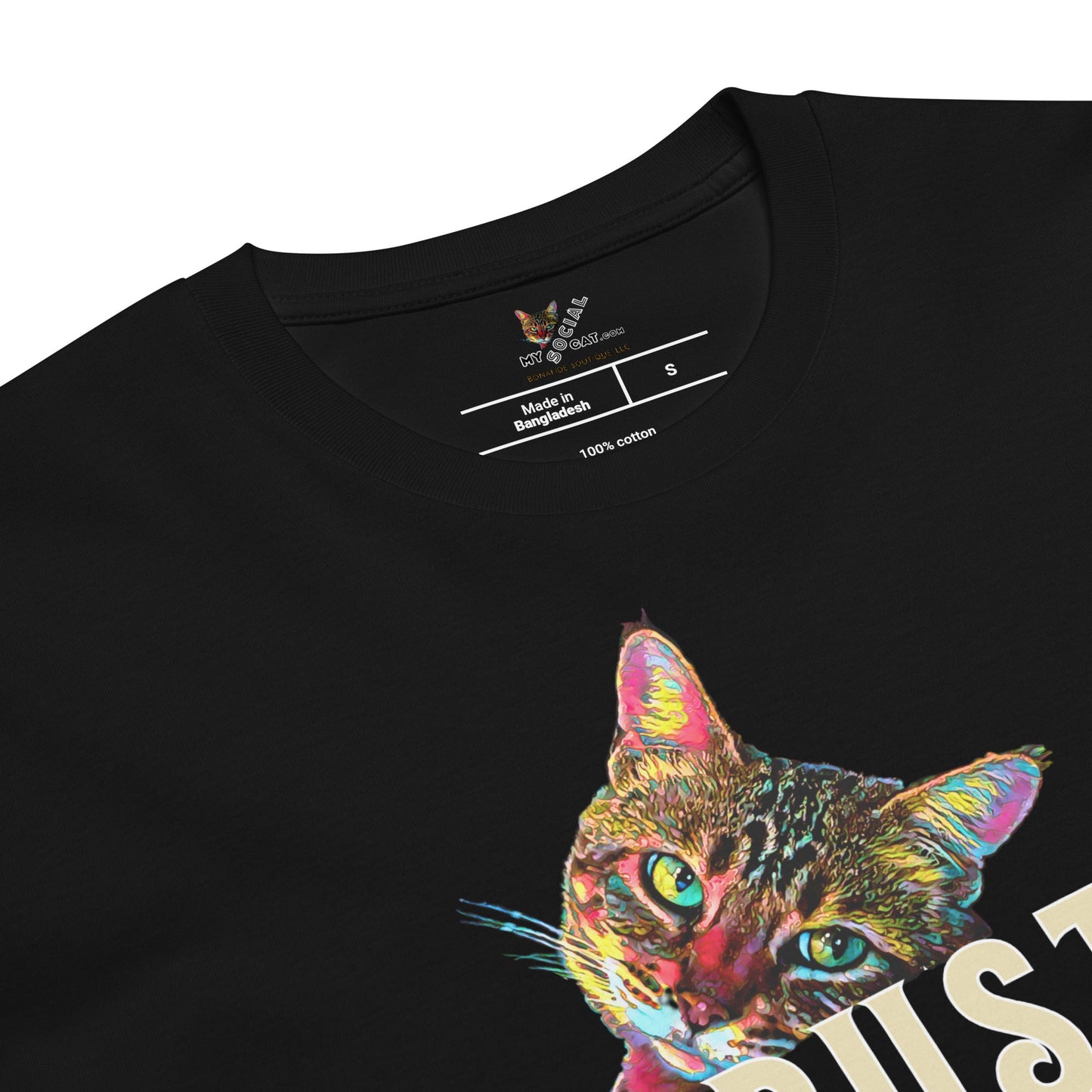 Trust Detours Paws & Delays Unisex Premium Combed Cotton Tee - My Social Cat Bonafide Boutique LLC  