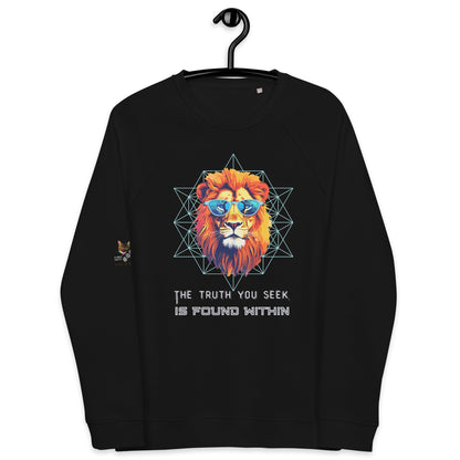Truth You Seek Plush Organic Sweatshirt - My Social Cat Bonafide Boutique LLCTruth You Seek Plush Organic SweatshirtSweatshirtMy Social Cat Bonafide Boutique LLCBlackXSorganicplush