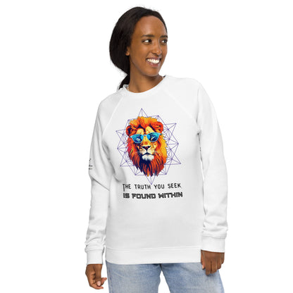 Truth You Seek Plush Organic Sweatshirt - My Social Cat Bonafide Boutique LLCTruth You Seek Plush Organic SweatshirtSweatshirtMy Social Cat Bonafide Boutique LLCWhiteXSorganicplush