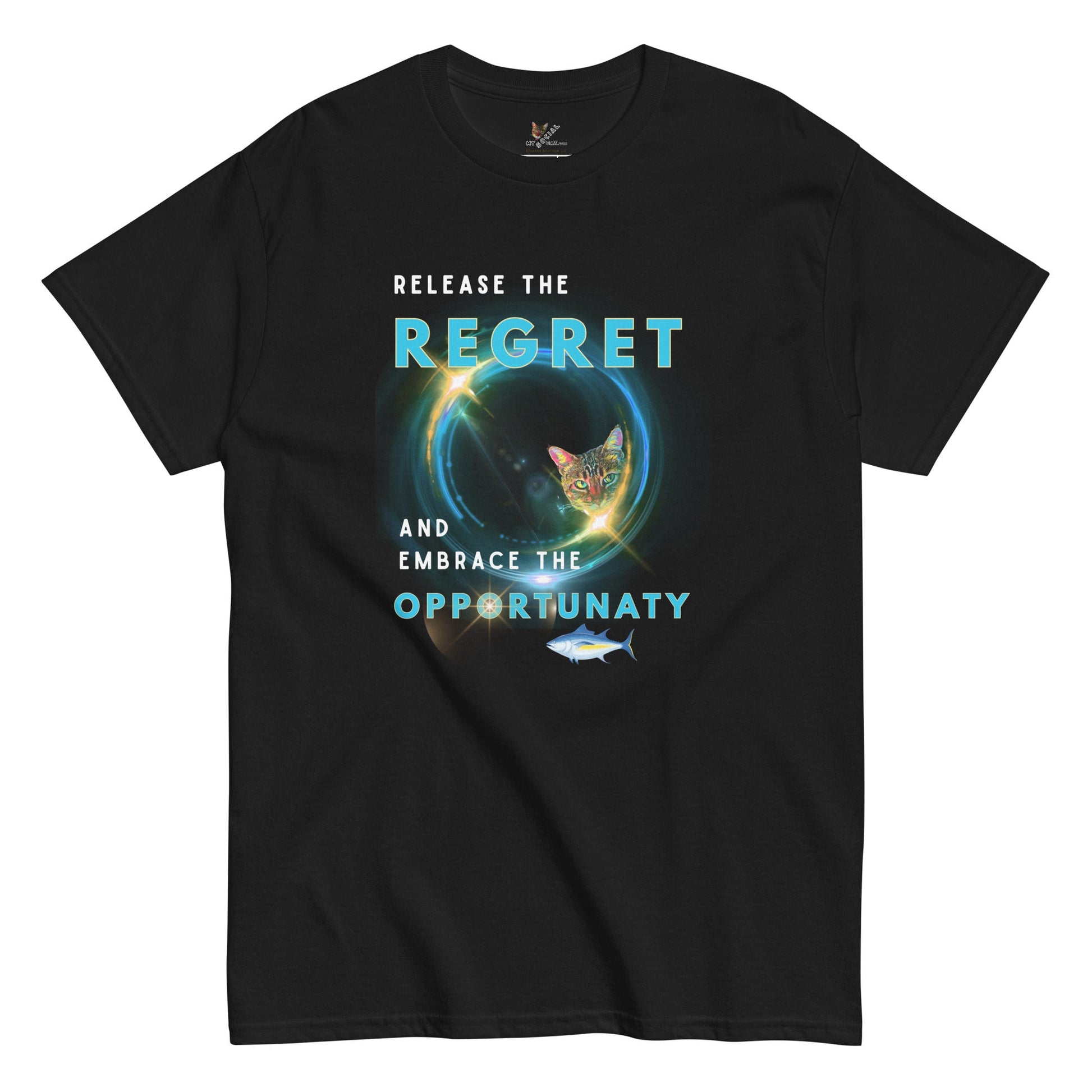 Tuna Unisex Classic Tee - My Social Cat Bonafide Boutique LLCTuna Unisex Classic TeeT-shirtMy Social Cat Bonafide Boutique LLCBlackMclassicregret