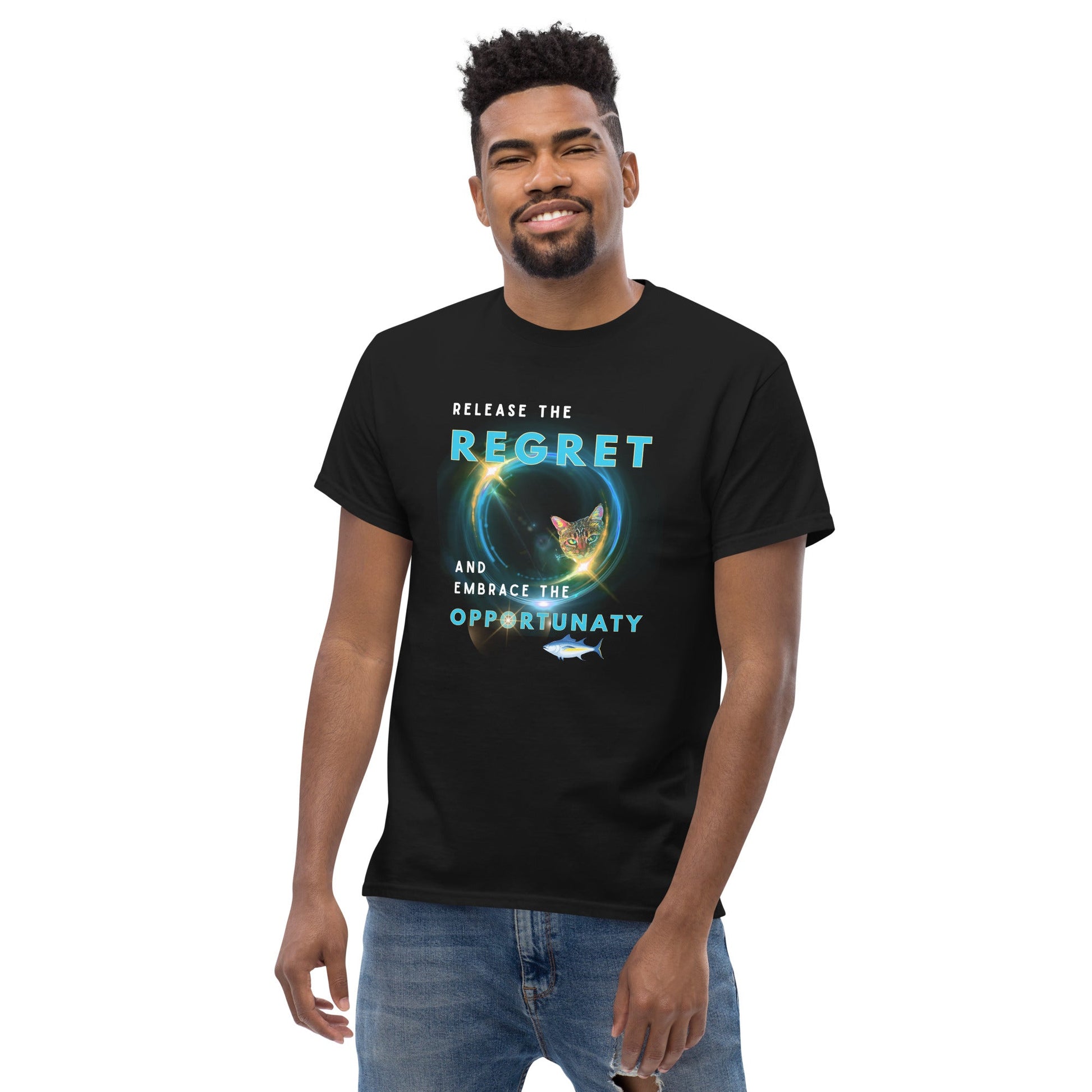 Tuna Unisex Classic Tee - My Social Cat Bonafide Boutique LLCTuna Unisex Classic TeeT-shirtMy Social Cat Bonafide Boutique LLCBlackMclassicregret